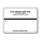 preprinted mailing label